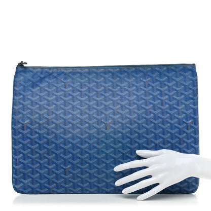 Goyard Goyardine Senat Pochette GM Sky Blue 2 of 10