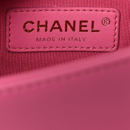 Chanel Lambskin Quilted Small Boy Flap Dark Pink 7 of 12
