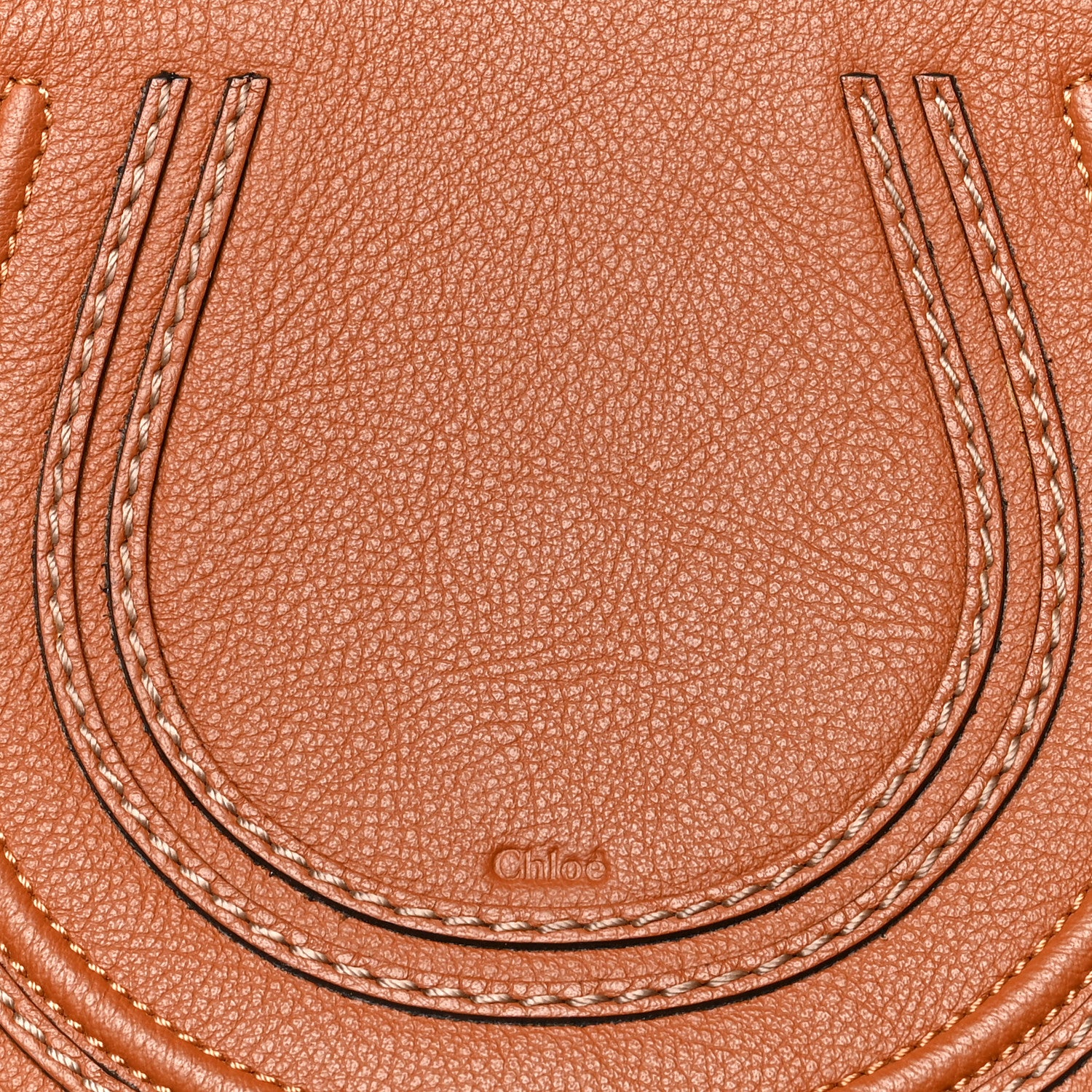 Chloe Calfskin Mini Marcie Round Crossbody Bag Tan 7 of 9