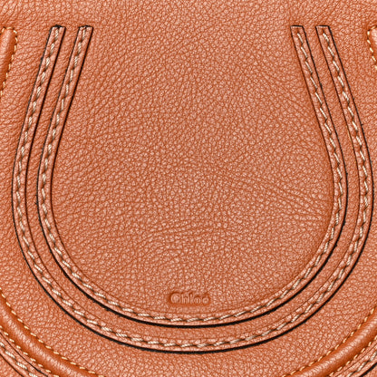 Chloe Calfskin Mini Marcie Round Crossbody Bag Tan 7 of 9