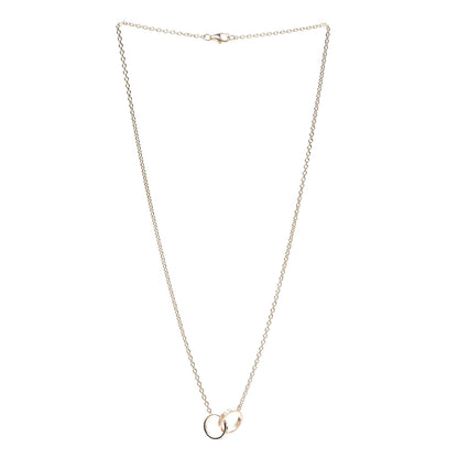 Cartier 18K Pink Gold Interlocking LOVE Necklace 3 of 6