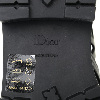 Christian Dior Matte Calfskin Womens D-Trap 30mm Tall Boots 37.5 Black 6 of 8