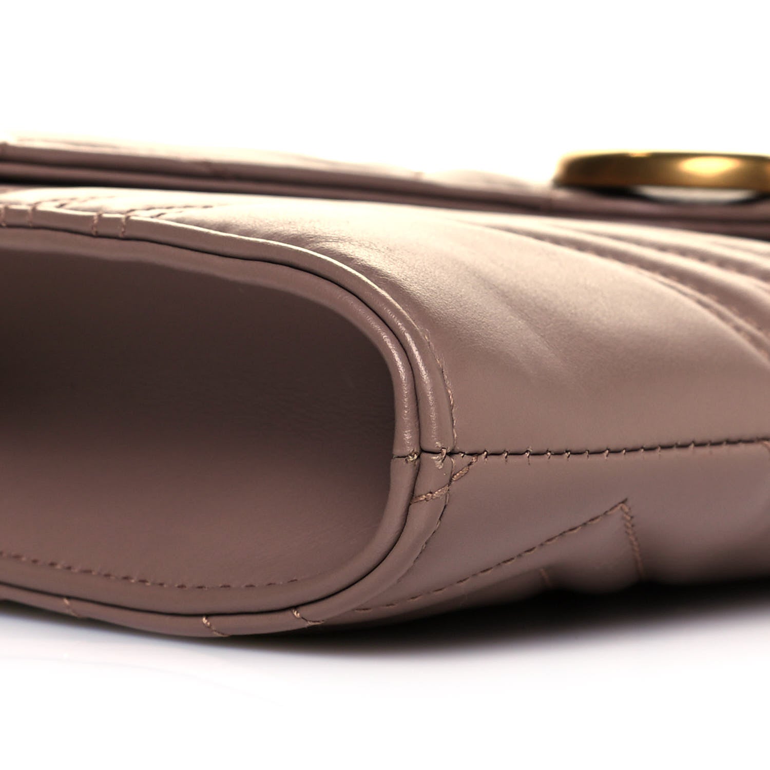 Gucci Calfskin Matelasse GG Marmont Clutch Porcelain Rose 10 of 10