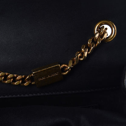 Saint Laurent Calfskin Small Classic Monogram Kate Tassel Satchel Black 7 of 8