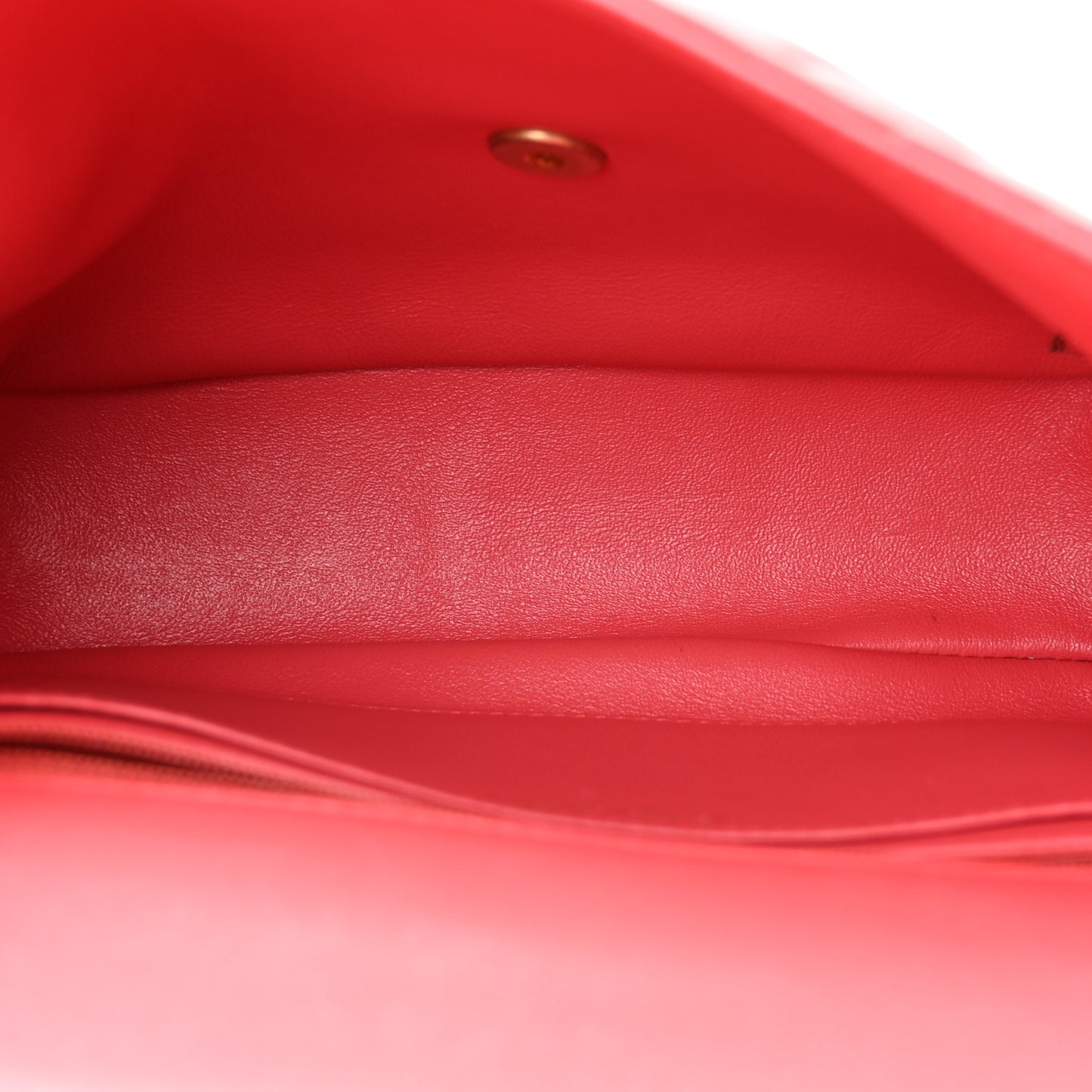 Lambskin Reverse Chevron Quilted Round Top Handle Flap Bright Pink