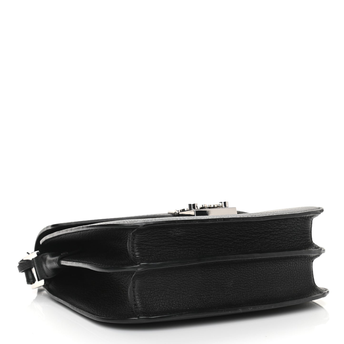 Grained Calfskin Patricia Park Avenue Crossbody Bag Black