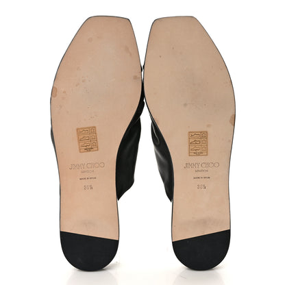 Jimmy Choo Nappa Jupiter Slide Sandals 38.5 Black 5 of 8