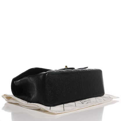 Chanel Caviar Quilted Jumbo Double Flap Black 4 of 9