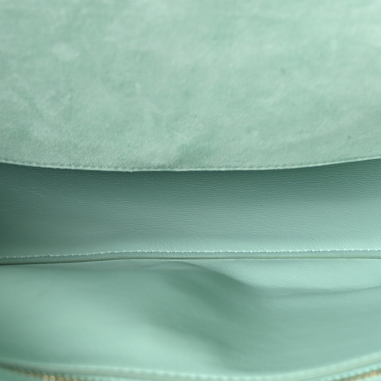 Suede Calfskin Small Souplissimo Maxi Flap Green