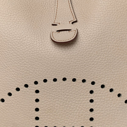 Hermes Taurillon Clemence Evelyne III PM Grege Pale 7 of 16