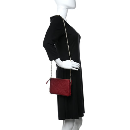 Louis Vuitton Empreinte Double Zip Pochette Cherry Berry 2 of 13
