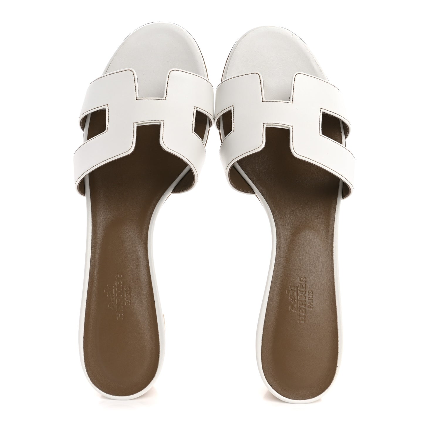 Calfskin Oasis Sandals 39.5 White