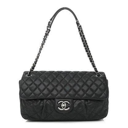 Chanel Iridescent Calfskin Large Chic Quilt Flap Black 1 of 11
