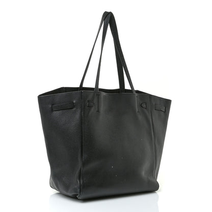 Celine Soft Grained Calfskin Medium Belt Cabas Phantom Black 3 of 12