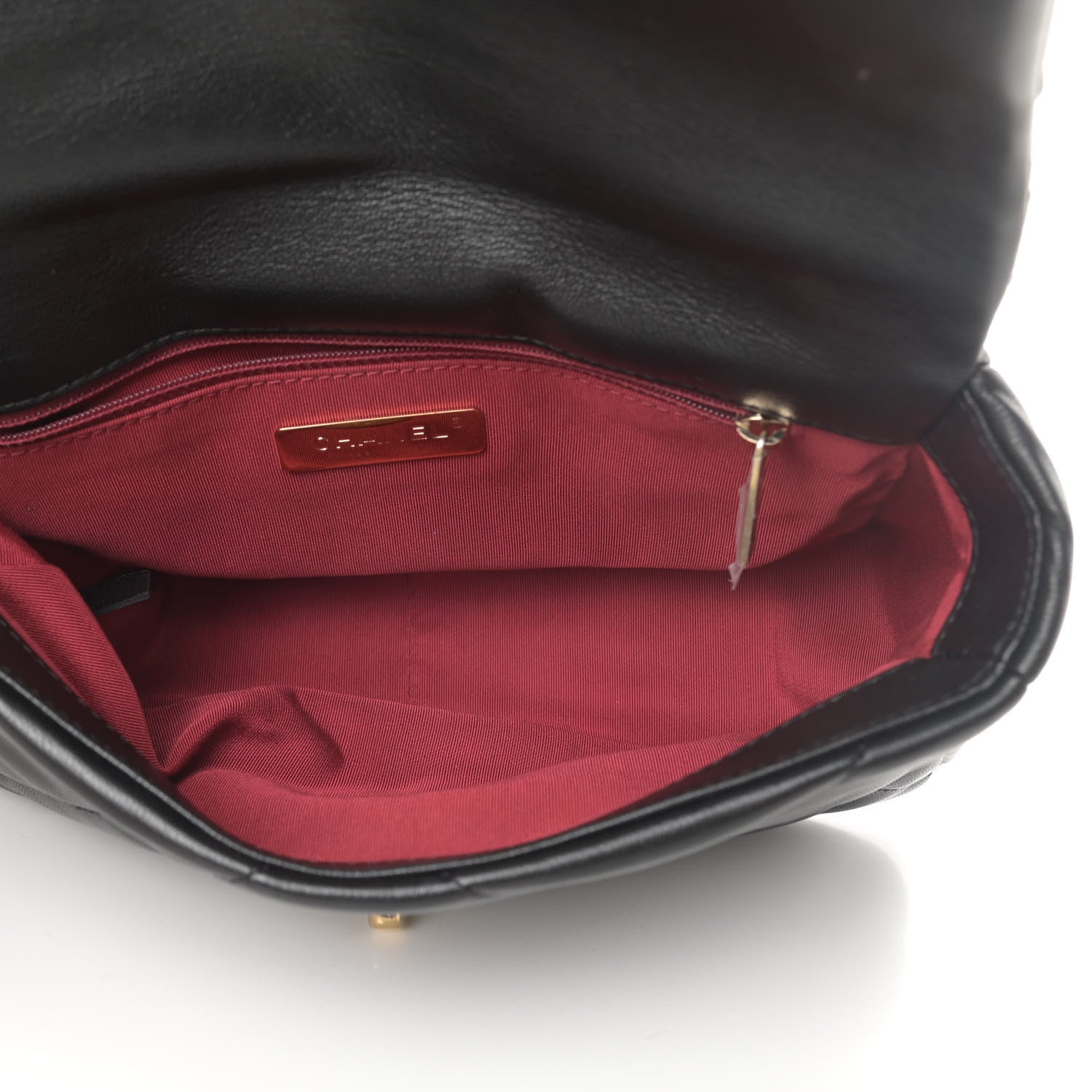 Chanel Goatskin Quilted Medium Chanel 19 Flap Black 5 of 12