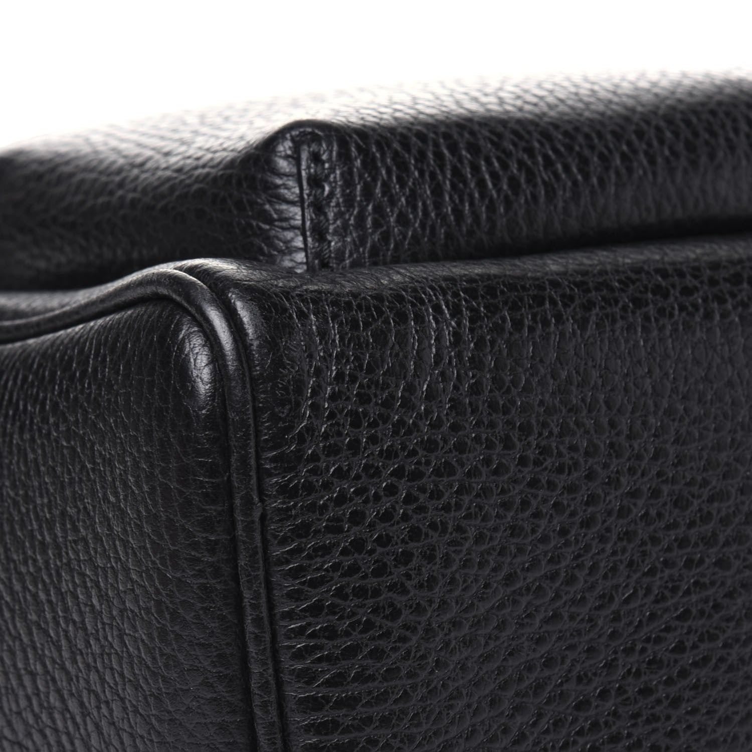 Gucci Pebbled Calfskin Soho Chain Backpack Black 10 of 12