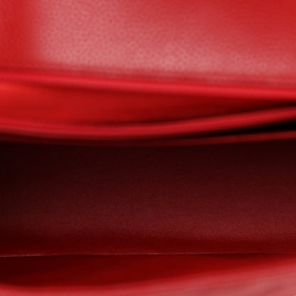 Chanel Caviar Quilted Jumbo Single Flap Red 5 of 10