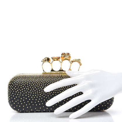 Alexander McQueen Studded Knucklebox Clutch Black 2 of 10