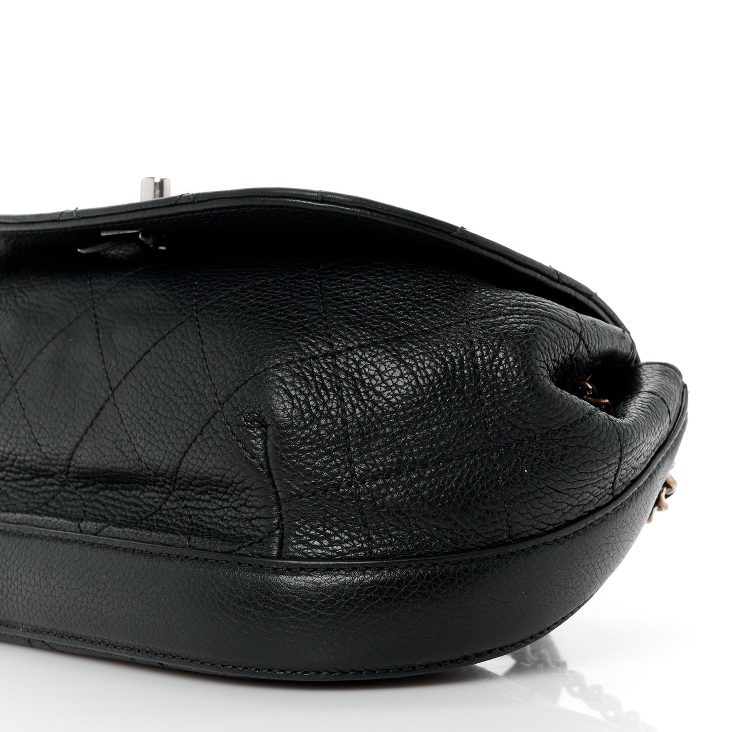 Calfskin Quilted Jungle Stroll Shoulder Bag Black