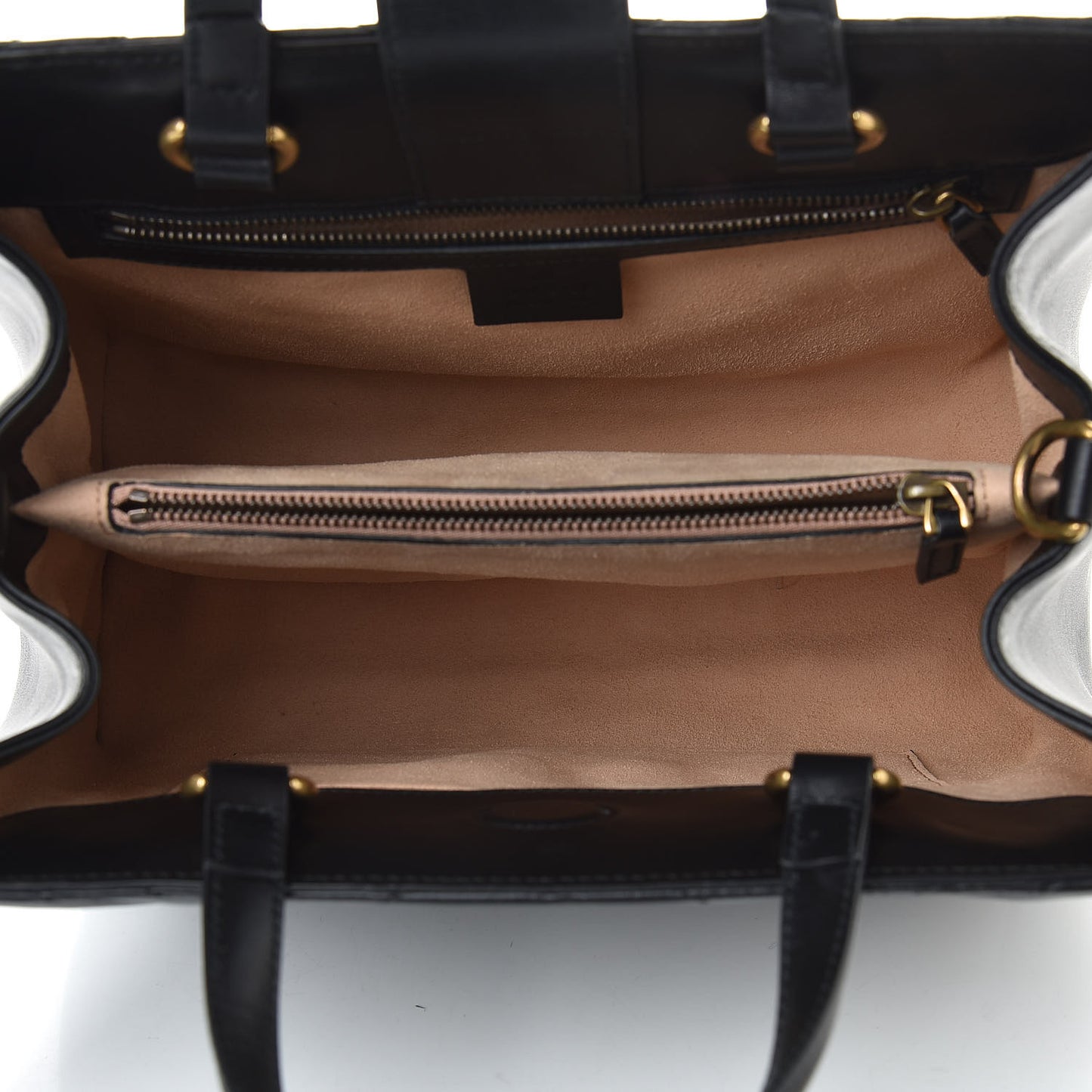 Calfskin Matelasse Small GG Marmont Tote Black