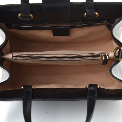 Gucci Calfskin Matelasse Small GG Marmont Tote Black 5 of 10