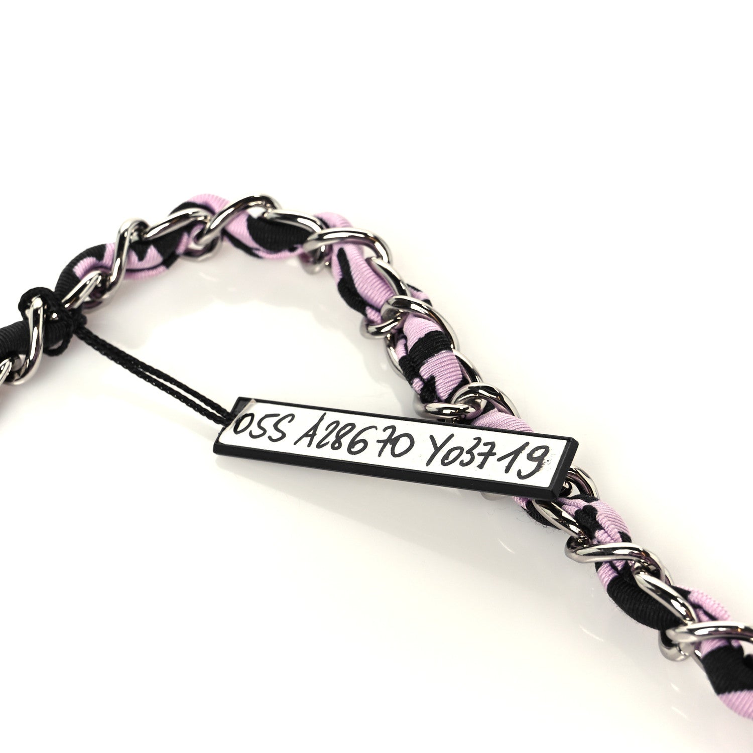 Chanel Printed Fabric East West Flap Black Pink 13 of 13