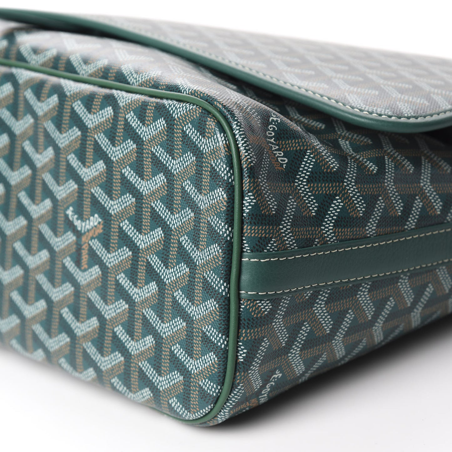 Goyardine Capetien Messenger Bag Green