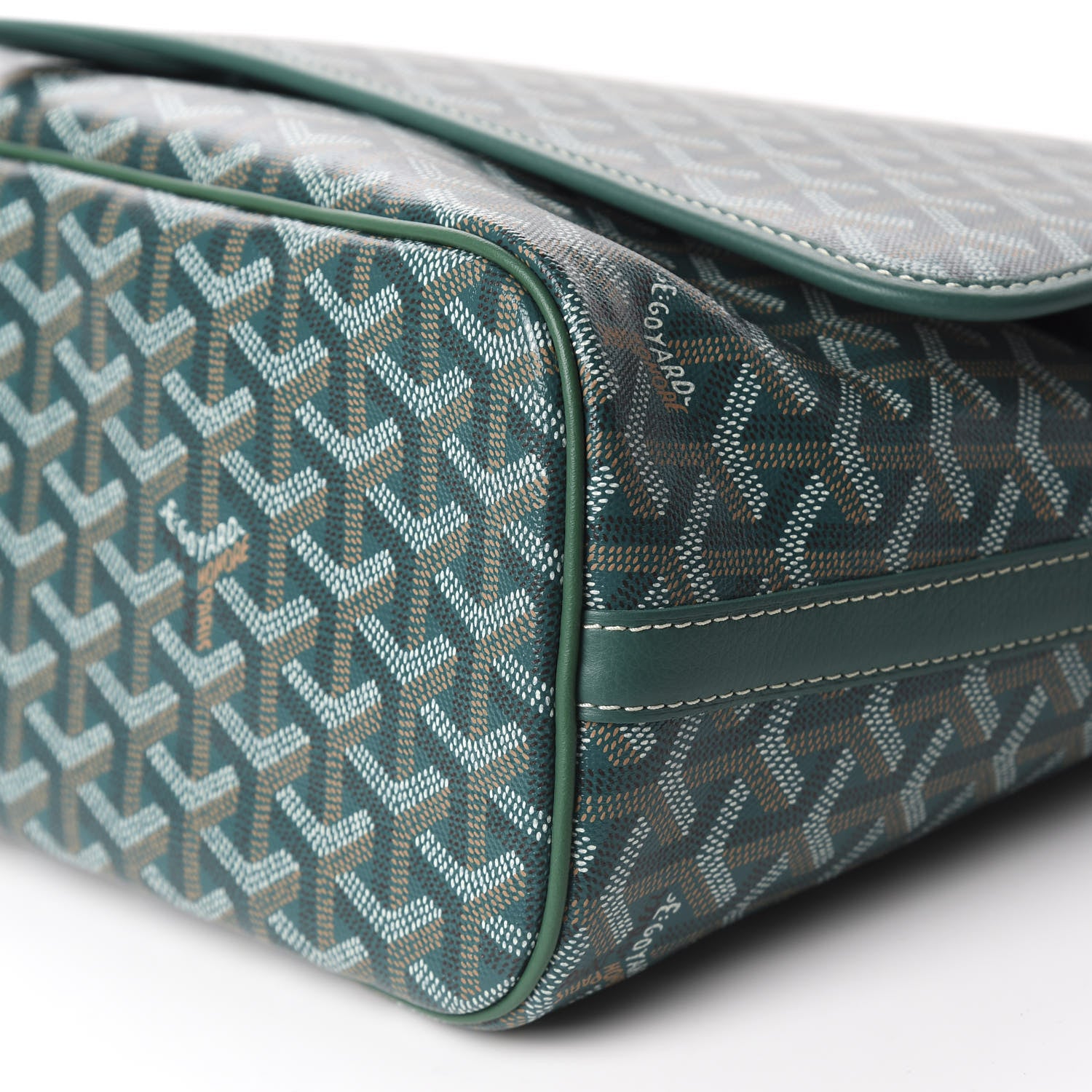 Goyard Goyardine Capetien Messenger Bag Green 6 of 8
