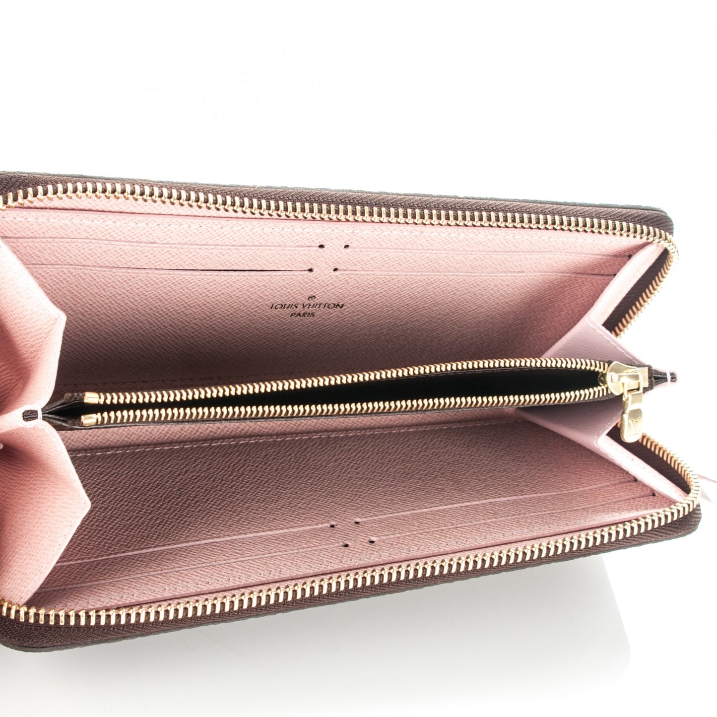 Monogram Clemence Wallet Rose Ballerine