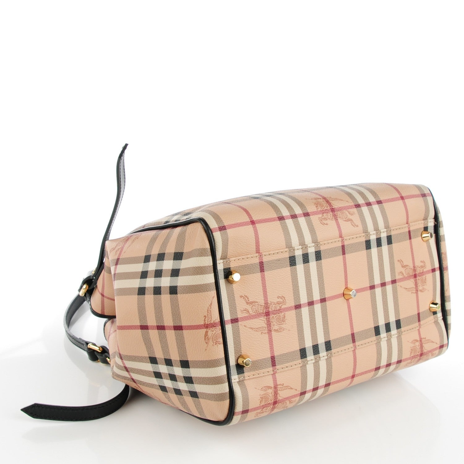Burberry Haymarket Check Small Canterbury Tote Black 4 of 7