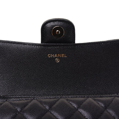 Chanel Caviar Quilted Glasses Case With Chain Black 9 of 14