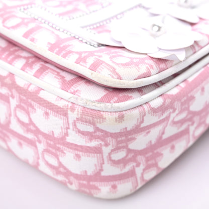Christian Dior Monogram Girly Flap Reporter Rose Clair 8 of 17