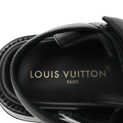 Louis Vuitton Lambskin Sunset Comfort Platform Sandals 36.5 Black 9 of 12