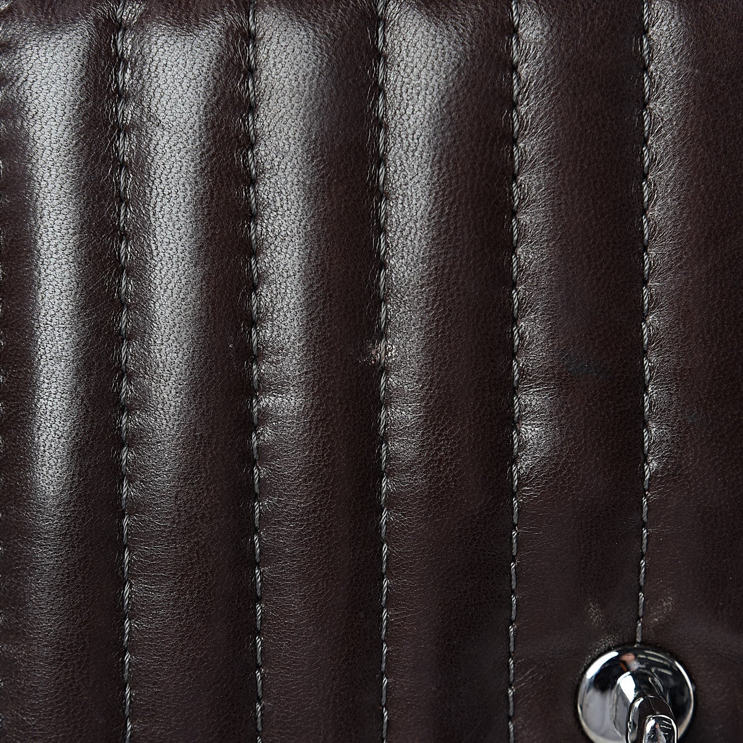 Chanel Lambskin Vertical Quilted Medium Single Flap Brown 8 of 11