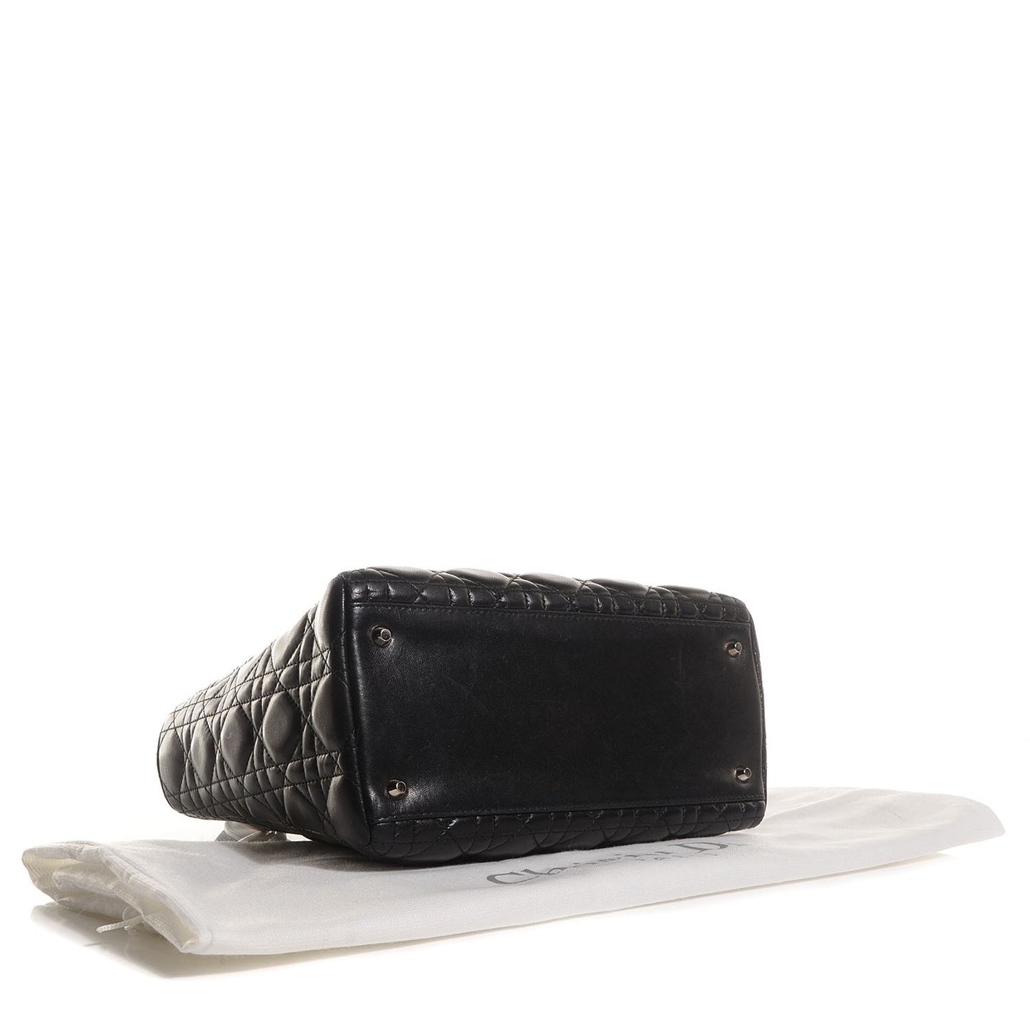 Lambskin Cannage Medium Lady Dior Black