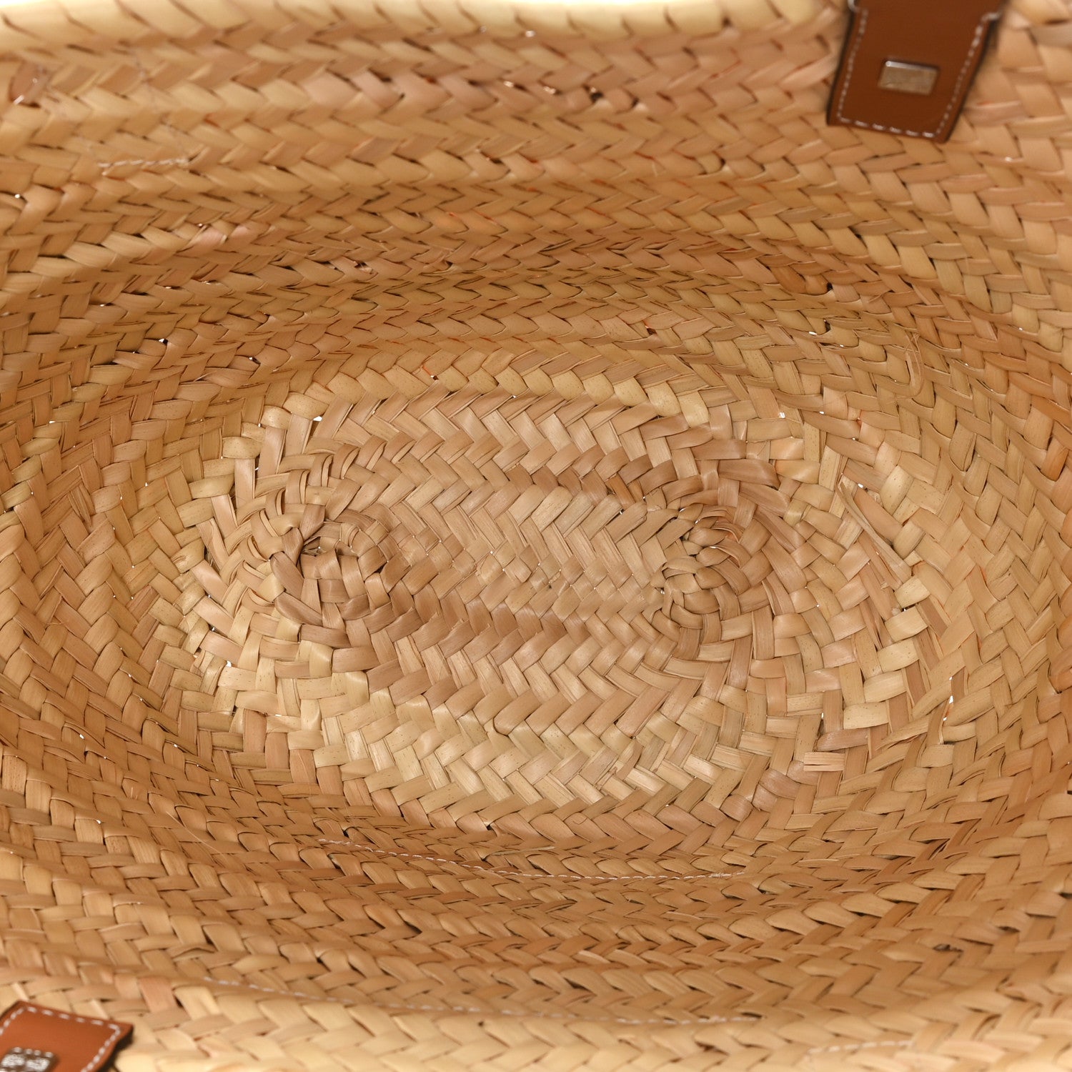 Loewe Raffia Basket Tote Bag Natural Tan 5 of 11