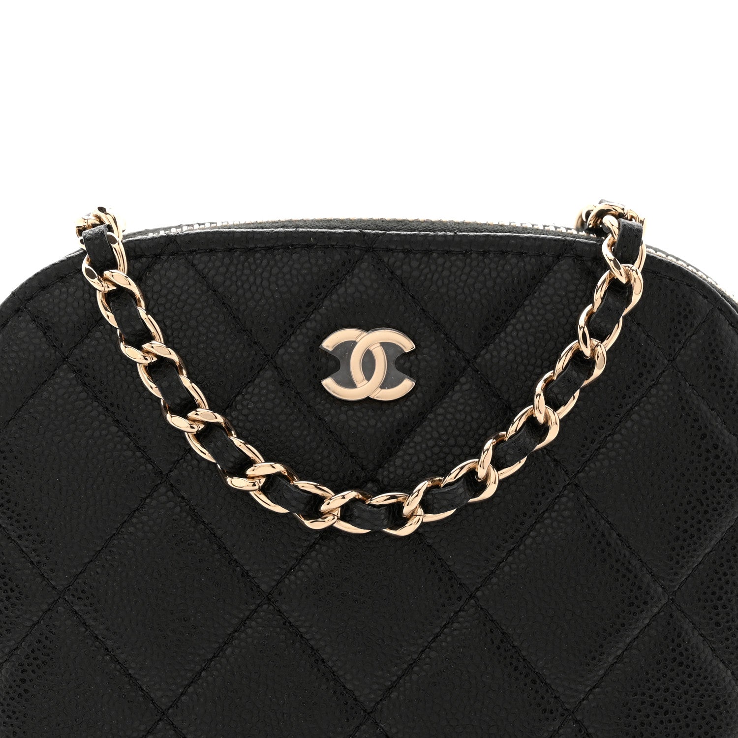 Chanel Caviar Quilted Classic Clutch With Chain Black 8 of 12