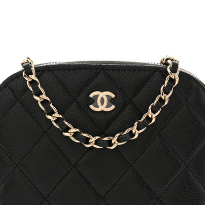Chanel Caviar Quilted Classic Clutch With Chain Black 8 of 12