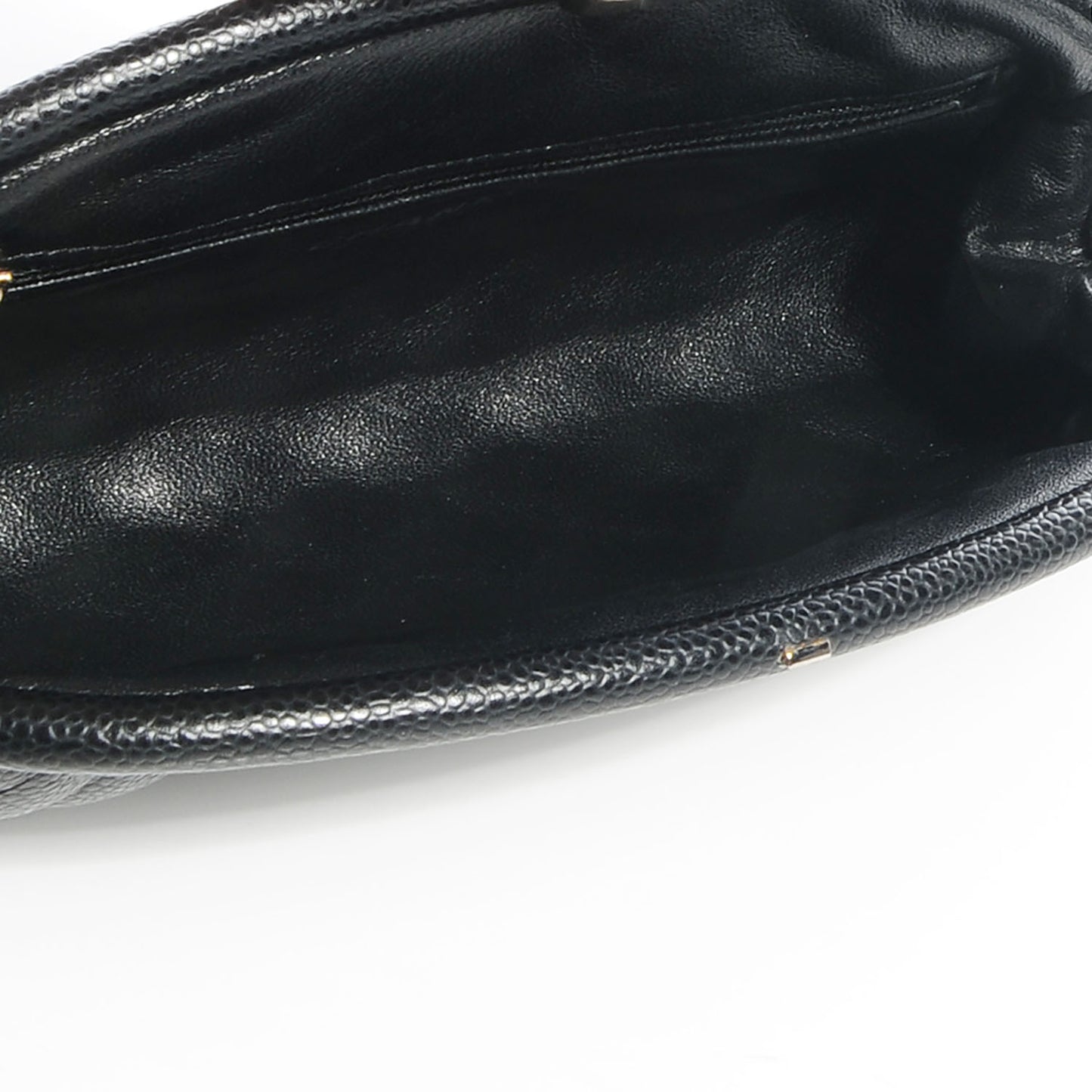 Caviar Quilted Timeless Clutch Black