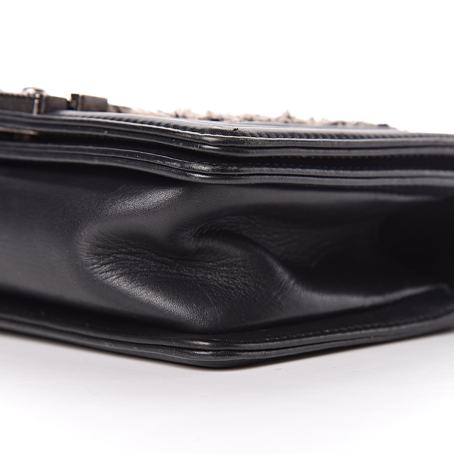 Chanel Tweed Calfskin Small Boy Flap Black 16 of 16