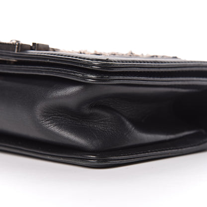 Chanel Tweed Calfskin Small Boy Flap Black 16 of 16