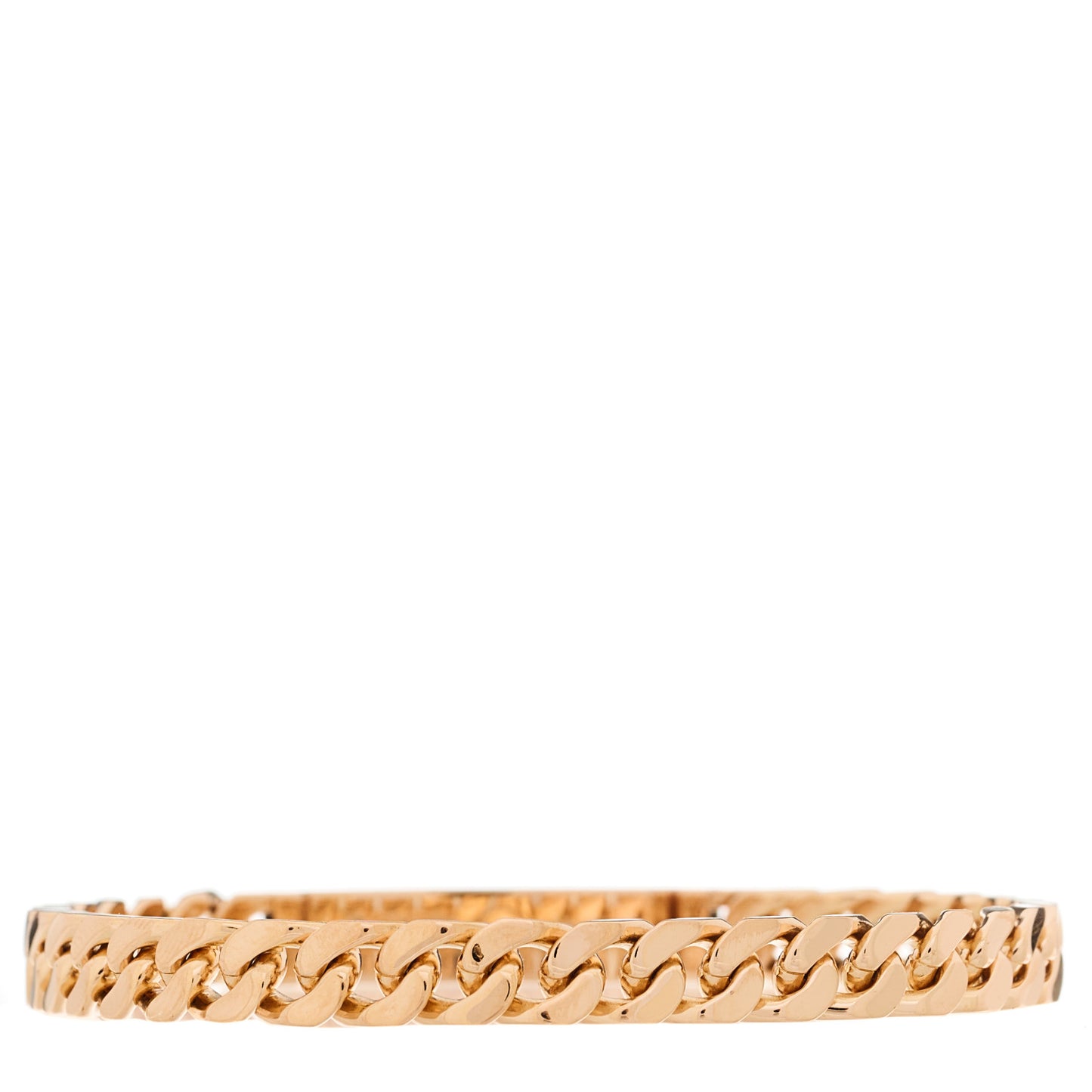 18K Rose Gold Diamond PM Kelly Gourmette Bracelet XL