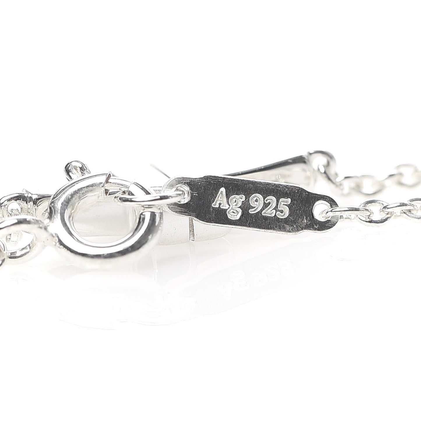 Sterling Silver T Two Single Chain Bracelet