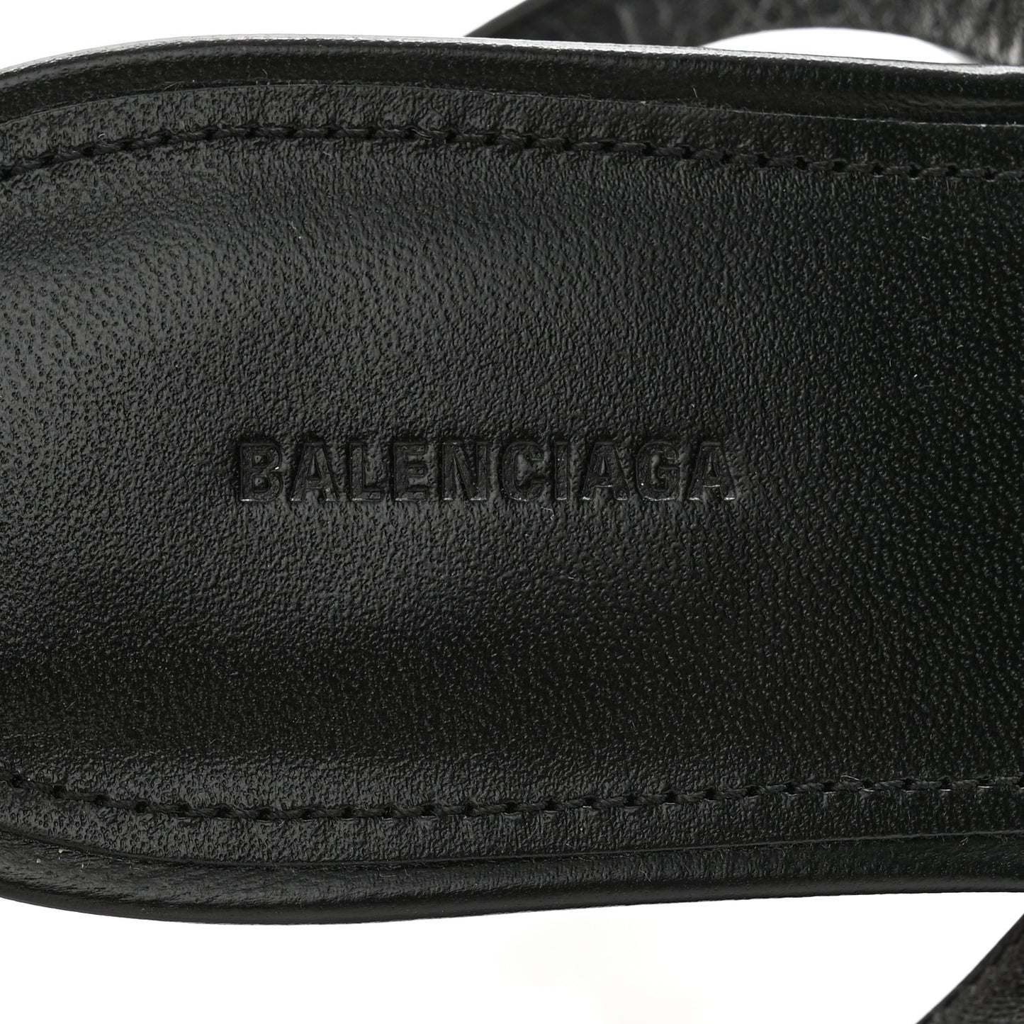 Calfskin Logo Afterhour 90mm Sandal 38 Black