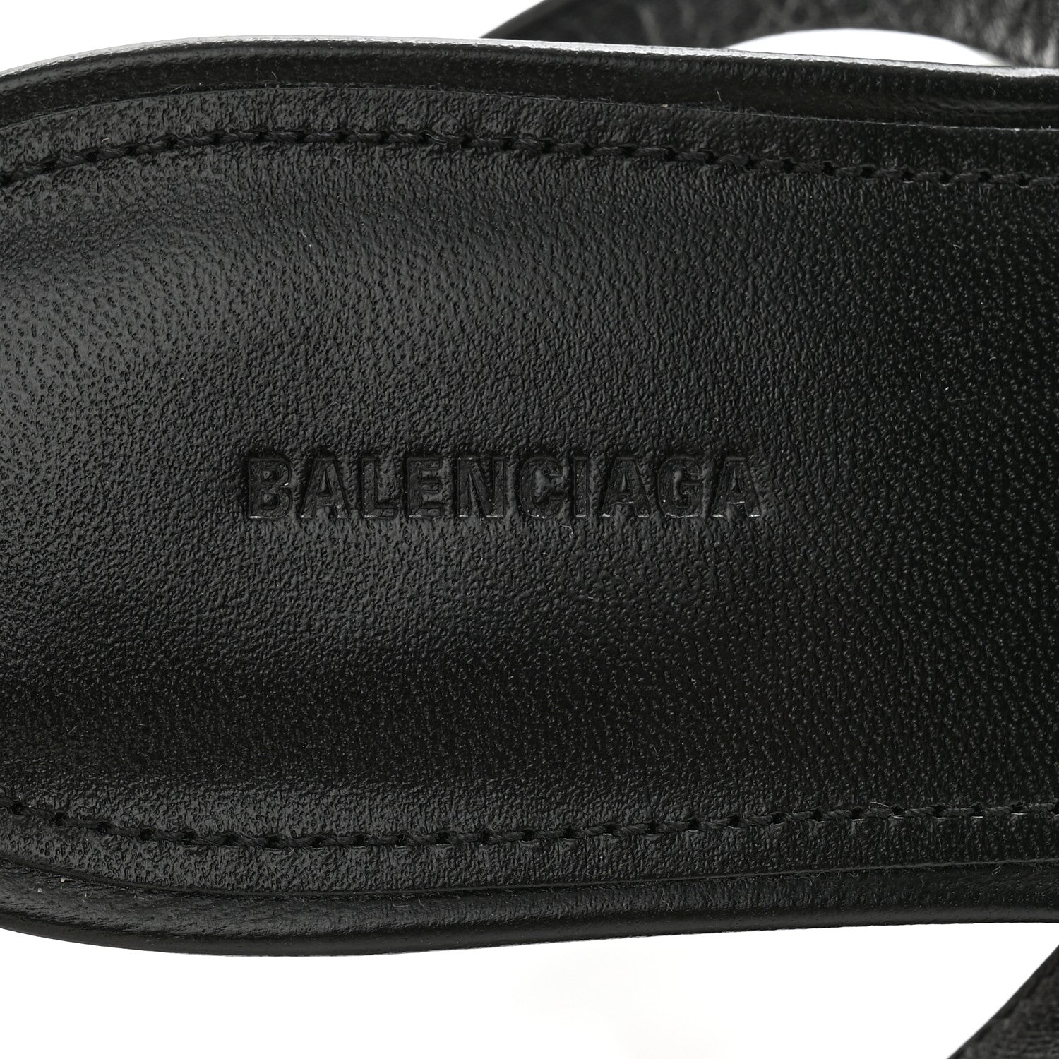 Balenciaga Calfskin Logo Afterhour 90mm Sandal 38 Black 7 of 9