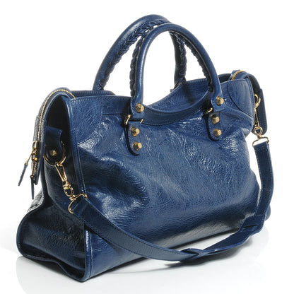 Balenciaga Agneau Giant 12 Gold Hardware City Bleu Mineral 5 of 27
