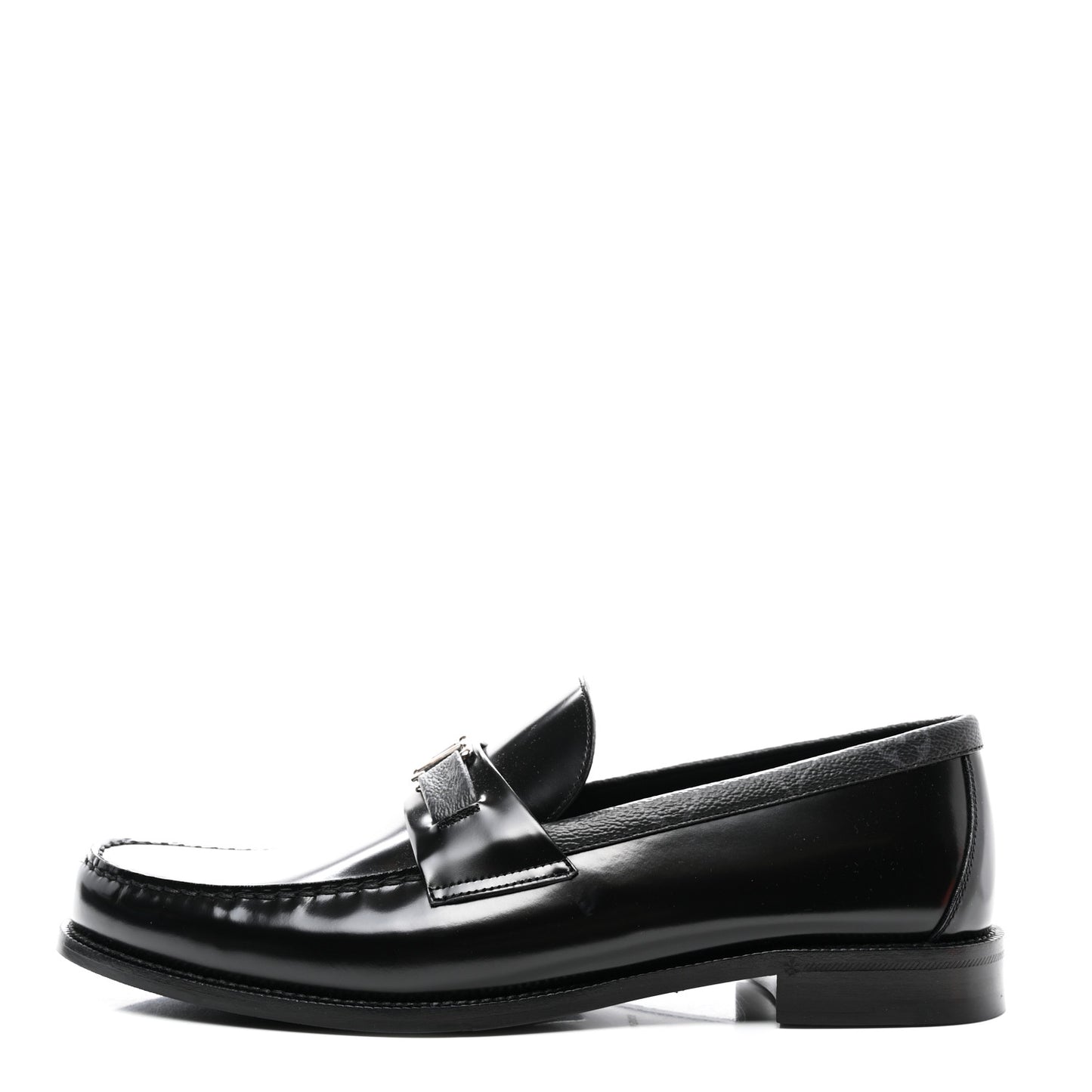 Calfskin Monogram Eclipse Mens Major Loafers 12 Black
