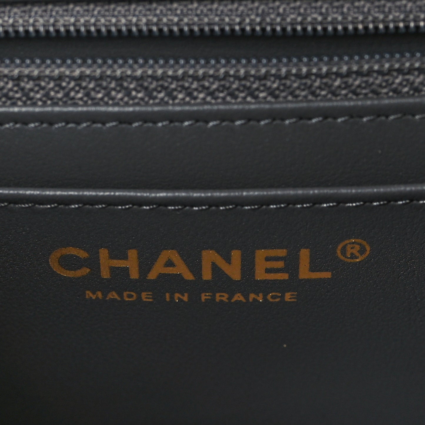 Lambskin Quilted Mini Rectangular Flap Dark Grey