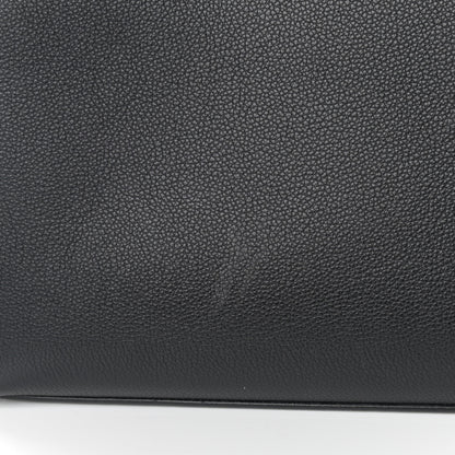 Burberry Grainy Calfskin Medium Title Bag Black 12 of 12