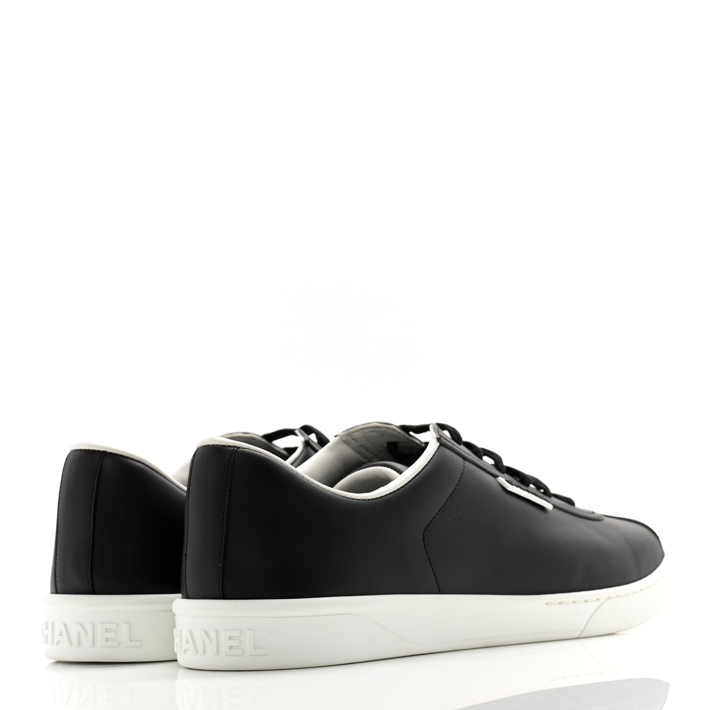 Calfskin CC Mens Sneakers 44 Black